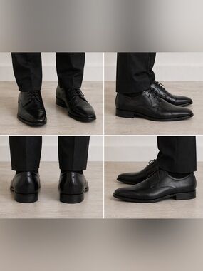 Harry Rosen Black Leather Oxfords